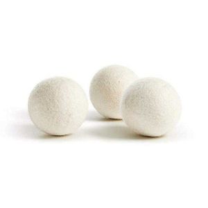 Wool Dryer Balls Premium Reusable Natural Fabric Softener 2.76inch Static Reduces Helps Dry Clothes in Laundry Quicker sea ship DAP119