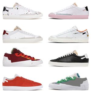 Bests Quality Casual Shoes Blazer Low 77 Mens Women British Tan Classic Green Kaws X Sacais Iron Grey Magma Orange LE Pastel Midnight Navy Trainers Sneakers Size 36-45