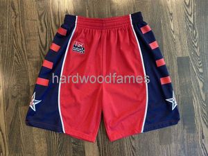 Stitched Custom Rare 2003 Fiba Team USA Basketball Shorts Red S-2XL