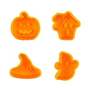 4шт / комплект Хэллоуин печенье формы DIY выпечки для кухонных инструментов бисквитный штемпель готовку поставки HH21-674