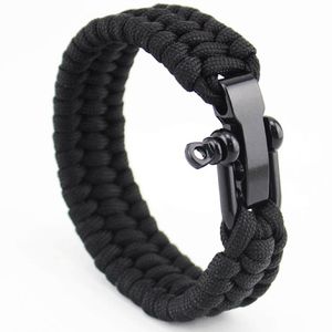 Charm Armband Ankomstmens Rostfritt Stål Ankare Shackles Black Läder Armband Surf Nautical Sailor Män Armband Mode Smycken