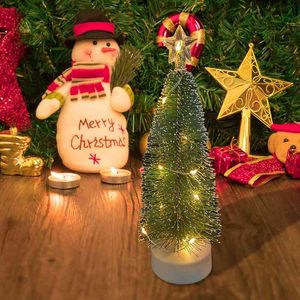 Navidad 2021Christmas LED Light Table Decor Árvore de Natal enfeites de Natal Decorações para Casa Ano Novo 2022