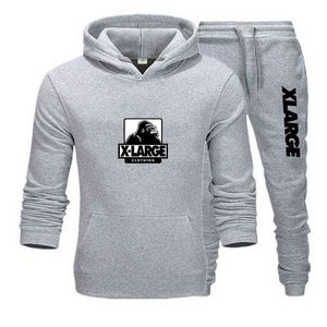 Herr designer hoodie xlarge tryckta hoodies set tröjor män design streetwear fast färg pullover toppar man spoort kostym och jogging byxa 966