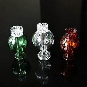 OD 30mm Smoking Accessories Clear Amber Green Heady Unique Ball Shape Style Carb Caps Dome For Quartz Banger Nails Glass Water Bongs Glass Bubble