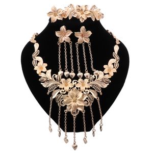 Jóias africanas charme pingente colar brincos pulseira anel dubai conjuntos para mulheres casamento nupcial jewellry set