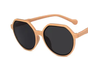2021 коричневые солнцезащитные очки женщин корейский стиль модные маленькие рамки белые очки стиль