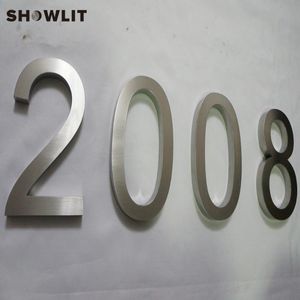 12 '' szczotkowane numery drzwi stalowych wykonane na zamówienie nowoczesne do dekoracji domu indywidualne inne sprzęt