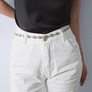 Belts 102cm Personality Beach Holiday Style Geometry Alloy Body Chain Creativity All-match Single Shell Waist