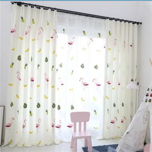 Gyrohome 1 PC Blackout Curtain Grube Flamingos Haft 