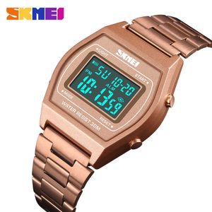 Skmei Men Lady роскошные цифровые часы секундомер мода мужчина часы верхний бренд открытый наручные часы Эркек Kol Saati 1328 210616