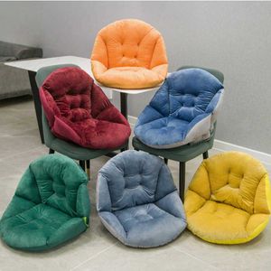 Thick Warm Seat Cushion Orthopedic Pillow Home Office Chair Cushion Semi-Enclosed Cushion Car Seat Pad Sets Dining Chair 210716