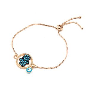 S2443 Fashion Jewelry Adjustable Bracelet Evil Blue Eye Pendant Women Bracelets