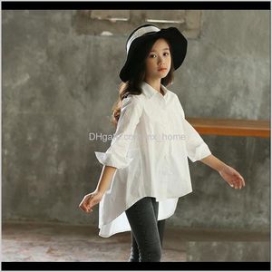 Baby Baby Maternity Drop Delivery 2021 Spring Back To School Clothing Blouses Teen Girl Shirt Long Sleeve White Yellow Autumn Kids Childrens