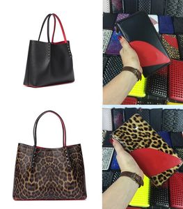 赤い底のハンドバッグ+財布女性男性メッセンジャーバッグ落書きデザイナーファッショントートコンポジットハンドバッグ純正革財布の高級ショルダーバッグ
