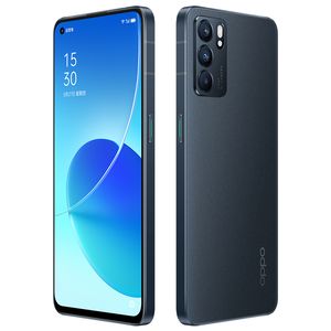 Telefono cellulare originale Oppo Reno 6 5G 8GB RAM 128GB ROM MTK Dimensity 900 Octa Core 64.0MP 4300mAh Android 6.43 pollici AMOLED Schermo intero Fingerprint ID Face Smart Cellphone