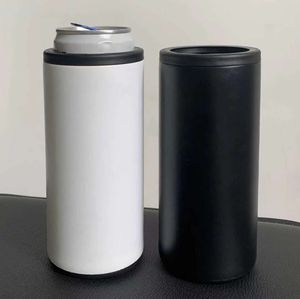 12-Unzen-Sublimations-Cola-Dosen-Kühler, Edelstahl-Tumbler-Isolator, doppelwandiger Vakuum-Bierhalter für Standard-330-ml-Bier, hält es kalt, AAA