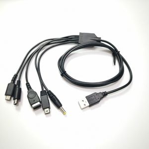 1.2 M 5 in 1 USB Şarj Şarj Kabloları Kordon Tel Nintendo 3DS XL NDS Lite NDSI LL Wii U GBA SP PSP