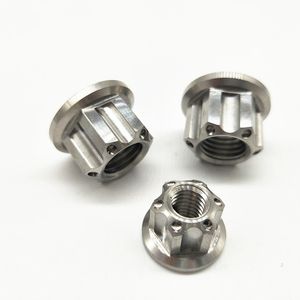 PYTITANS Titanium Nuts for motorcycle M10 M12 Ti Gr5 Alloy Material In stock on Sale