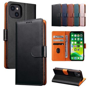 Carteira de couro premium Casos de telefone Magnética Flip Capa para iPhone 13 12 Mini 11 Pro XS Max 7 8 Samsung S10 S20 S21 Nota10 Nota 20 Ultra A12 A42 A32 A52 A72 A21S A51 A71