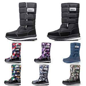 Klasyczne buty śniegowe dla kobiet Mężczyzna Moda High Mini Kostki Spodenki Zimowe Boot Damskie Dziewczyny Mężczyźni Kobiety Botki Ciepłe Futro Bawełniane Niepoślizgowe Odkryty 36-47