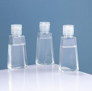 30ml 60ml Clear Plastic Empty Travel Bottles with Flip Cap Portable Refillable Containers Liquid Hand Sanitizer Container