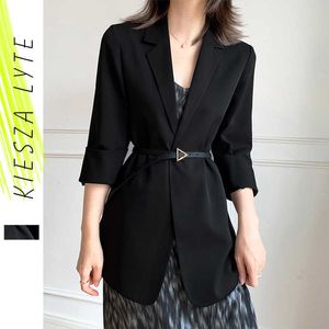 Siyah Şifon Takım Elbise Ceket Kadınlar Için Ince Örtü Fit Sunscreen Yaz Dış Giyim 210608