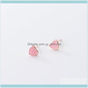 Other Jewelryother Sole Memory Pink Heart Summer Cool Sweet 925 Sterling Sier Fashion Female Stud Earrings Sea745 Drop Delivery 2021 Vh2Zl