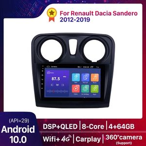 9-дюймовый автомобиль DVD мультимедийный плеер 2 DIN Android 10.0 для Renault Dacia Sandero 2012-2017 поддерживает заднюю камеру