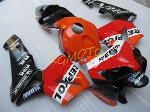 Motorcykel Fairings Kits för Honda CBR600RR F5 2005-2006 Repsol Orange Anpassa ABS Fairing Kit för injämning CBR600 RR 05-06 2005 2006 BodyKits Bodywork Parts # H834B
