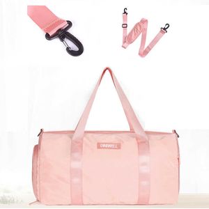 Borsa da palestra sportiva in nylon Fitness Separazione asciutta e bagnata Yoga Scarpe da campeggio da viaggio impermeabili Borsa da donna Borsa a tracolla Zaino Q0705