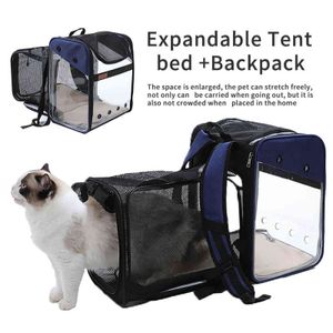 MADDEN für Katzen-Rucksack, tragbare Raumkapsel-Hundetasche, Haustier, transparente PVC-Reisetasche, große Kapazität, atmungsaktiv, für Haustier 211120