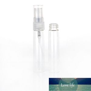 Mini bottiglia di vetro trasparente per profumo da 5 ml Bottiglia vuota per cosmetici Provetta per campioni Fiale di vetro sottile Piccola bottiglia spray priva di sostanze tossiche e sicura V1 Prezzo di fabbrica design esperto