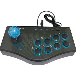 Oyun Denetleyicileri Joysticks USB Arcade Joystick Fighting Stick PS3 PC Android Fiş ve Oynat Sokak Duygu Rocker Controller