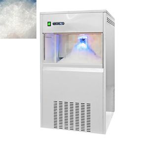 60KG/24H Snowflake Ice Maker Commercial Fully Automatic Pellet Ice Crusher Vertical Ice Crusher 315W 220V/110V