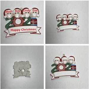 Wholesale! Christmas Decorations Tree Ornaments Writable Santa Claus Pendant Home Party Gifts For Family Friends A12