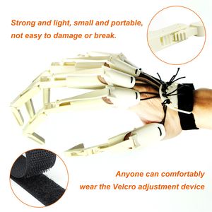 Halloween Articulated Fingers Festival Party Tillbehör Vit metall Cosplay Tillbehör Extension Handskar Claws Extender Wearable Scary Bones Claw Wholesale A02