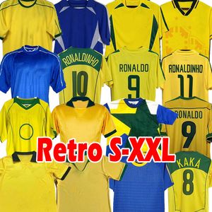 Brasil 1998 soccer jerseys retro 2002 2004 2006 Carlos Romario Ronaldinho 2004 camisa de futebol classic BraziLS 1970 1994 2006 1982 RIVALDO 1988 2000 1957 2010 shirt