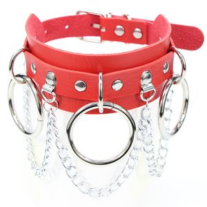 Gothic Punk PU Leder Halsband Schloss Schlüssel Herz Runde Spike Nieten Kragen Verzierte Halskette Körper Geburtstag Party Geschenk chockers Schmuck