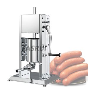 Commercial Vertical 3L Sausage Filler Spanish Churro Machine Sausage Stuffer Stainless Steel Manual Churros Maker