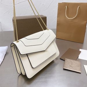 Designer-Damen-Handtaschen, Umhängetasche, Clutch, Luxus-Taschen, Leder, Goldkette, verschiedene Farben, Geldbörsen, Haut-Lamm-Schulter-Geldbörse