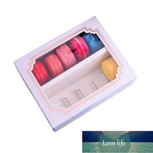 10 pz/set FAI DA TE Cartone Torta Imballaggio Porta Cioccolato Biscotto Conservazione Casa di Nozze Con Decorazione Finestra Macarons Scatola Regalo Prezzo di Fabbrica esperto design Qualità