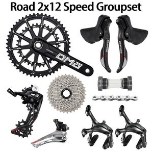 Wholesale sensah groupset for sale - Group buy Bike Derailleurs SENSAH EMPIRE PRO x12 Speed s Road Groupset Carbon Fiber Shifter Lever Rear Derailleur KMC X12 Chain MM Cr