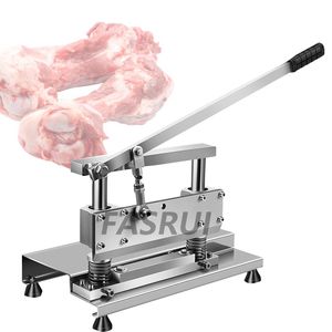 Manuell ribb kött slicer maskin hushåll rostfritt stål benskärning skivmaskin kyckling lamm chops revben