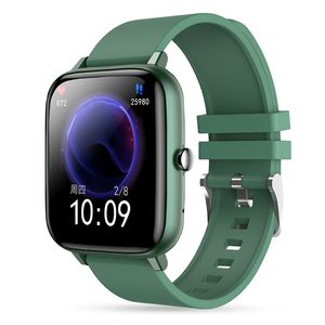 P6 1.54 inç Erkekler Bluetooth Çağrı EKG Akıllı İzle Kadınlar Android IOS Için Kan Basıncı Fitness Smartwatch Uyku DHL / UPS İzleme