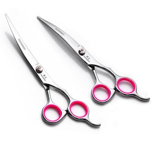 Cat Accessories Dog Professional Grooming Kit Direct Thinning and Curved Pet Hair Scissors