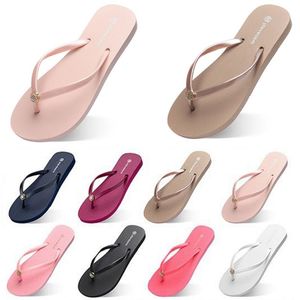 Style58 Sliper Shoe Beach Shoip Flops Womens Green Giallo Arancione Navy Bule Sandali estivi marroni rosa Bianco 35-38