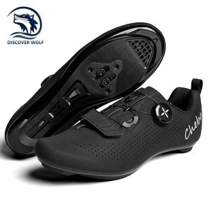 Wholesale spd on road bike for sale - Group buy Professional Ultralight Cycling Shoes Men Outdoor Racing MTB Cleat Breathable Bicycle Sports Sneakers Road Bike SPD Footwear
