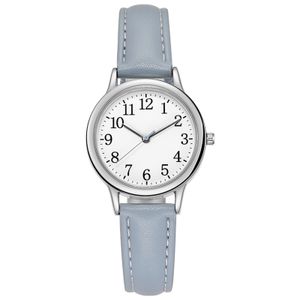 Ladies Quartz Watch Candy Leather Strap Fashion Watches Color6