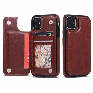 Custodie per telefoni in pelle PU di lusso per telefono 13 12 11 Custodia a portafoglio Pro Max XR Xs SE Cover posteriore Borsa per carte cavalletto