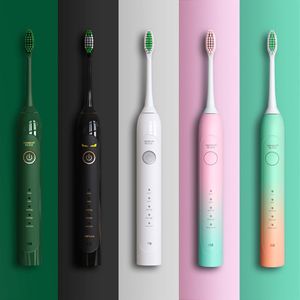 Lansung Sonic Electric Toothbrush Magnetic Suspension Ultrasonic Toothbrush 5 Mode Waterproof USB Rechargeable Tooth Brush ML918553C on Sale